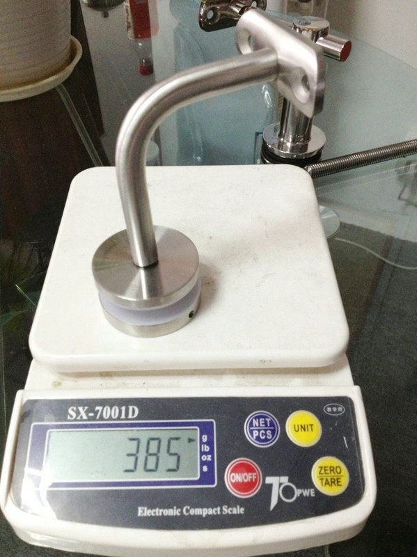 glass stair case stainless steel wall mounted handrail bracket