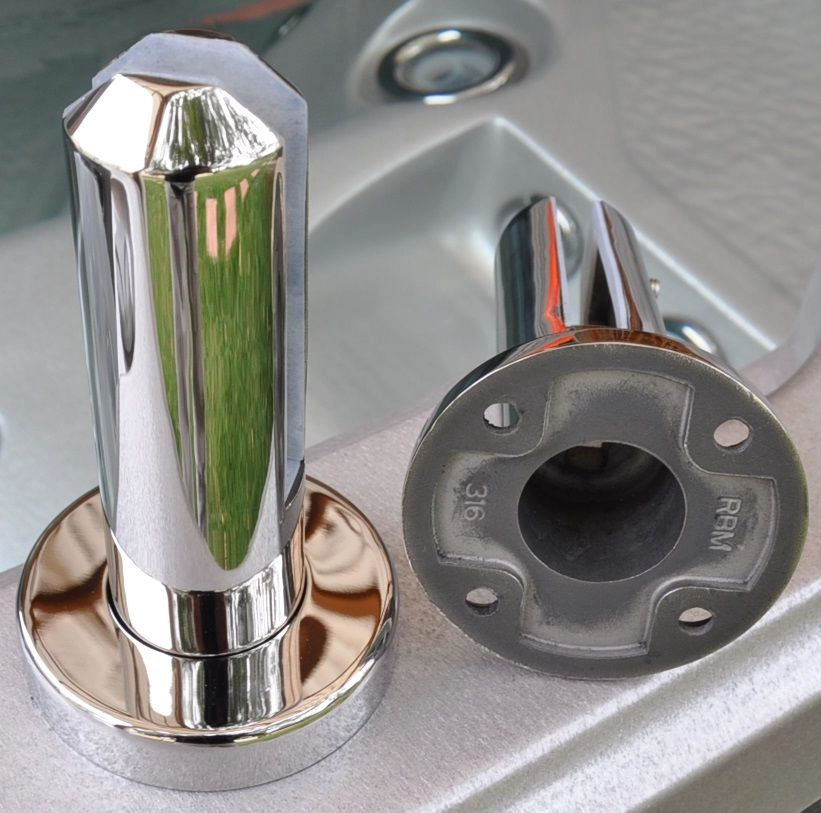 high quality solid satinless glass spigot