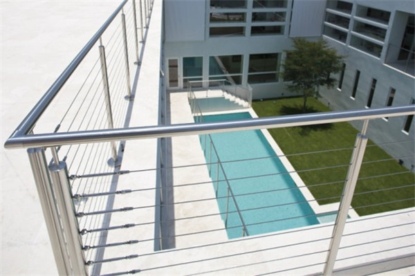 câble inox garde-corps pour la conception de balcon