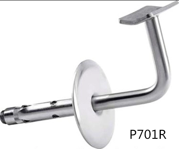 inox ou paroi en acier inoxydable support de main courante de montage pour tube rond main courante