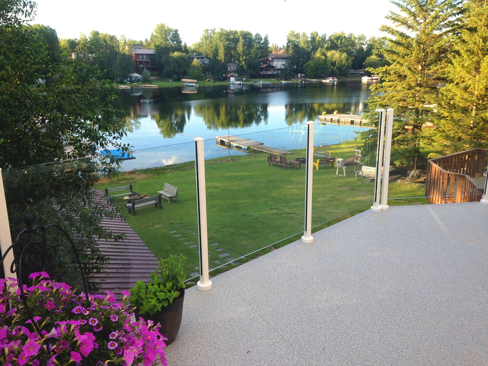 powder coated cheap aluminum balcony railing glass balustrade