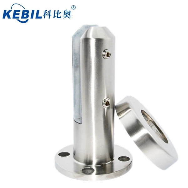 round base plate glass spigot for balcony frameless glass fencing