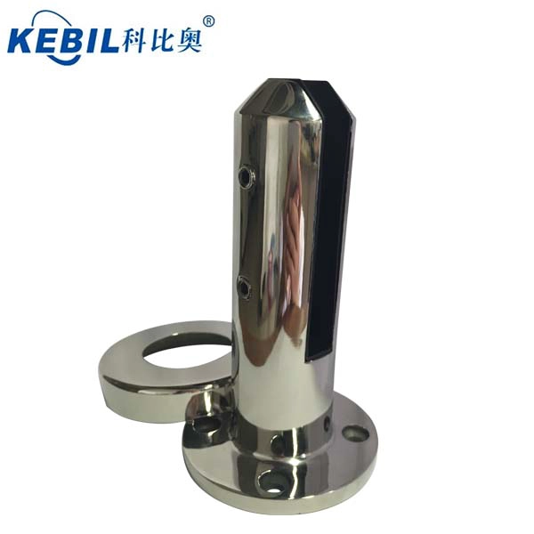 round base plate glass spigot for balcony frameless glass fencing