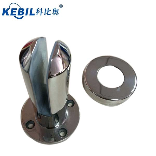 round base plate glass spigot for balcony frameless glass fencing