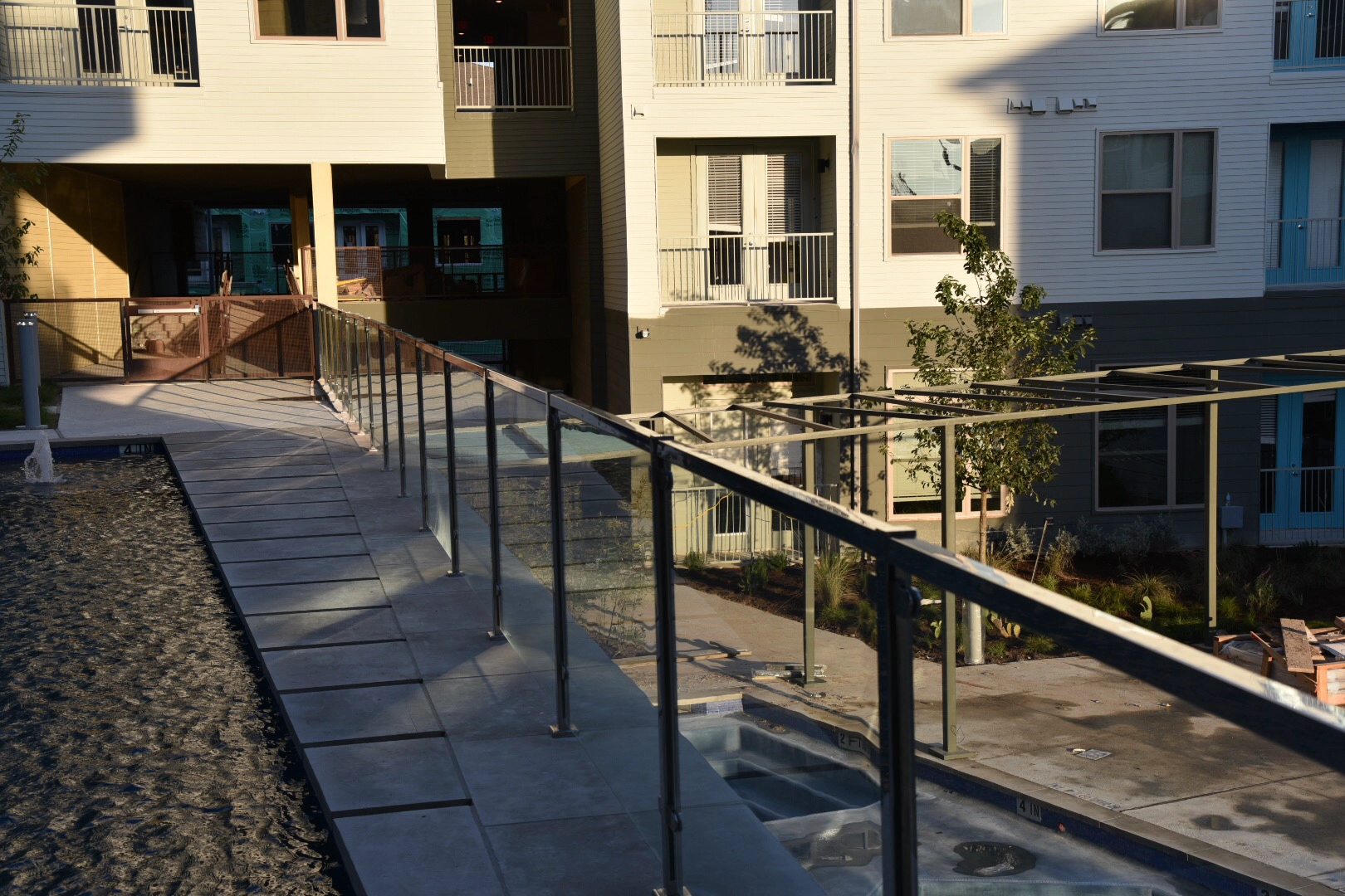 square 2 inch glass railing post stainless steel for pool fence