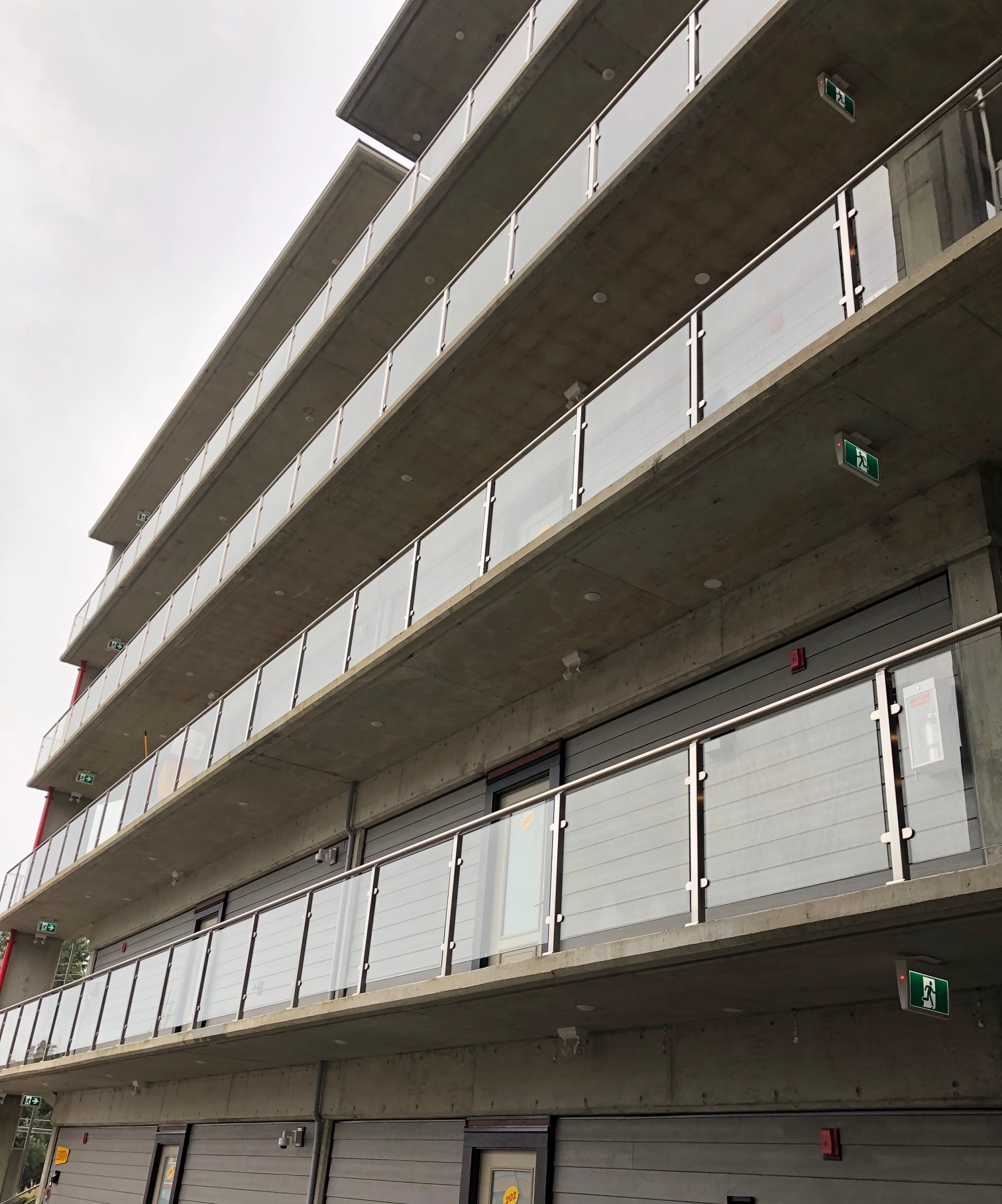 roestvrij staal 316 hotel balkon glazen balustrade ontwerp