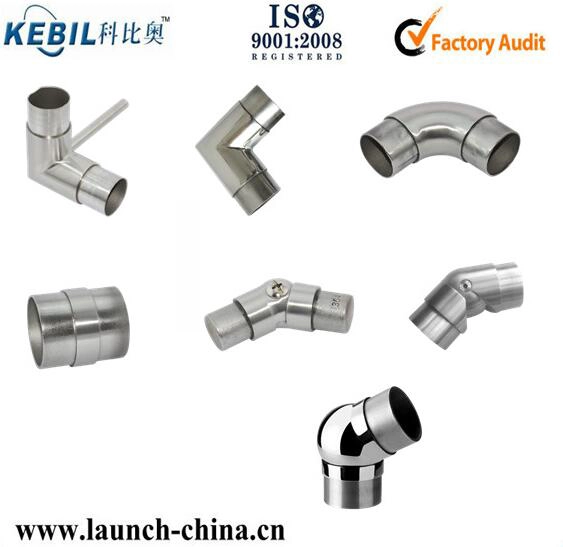 stainless steel E301 connectors round tubing