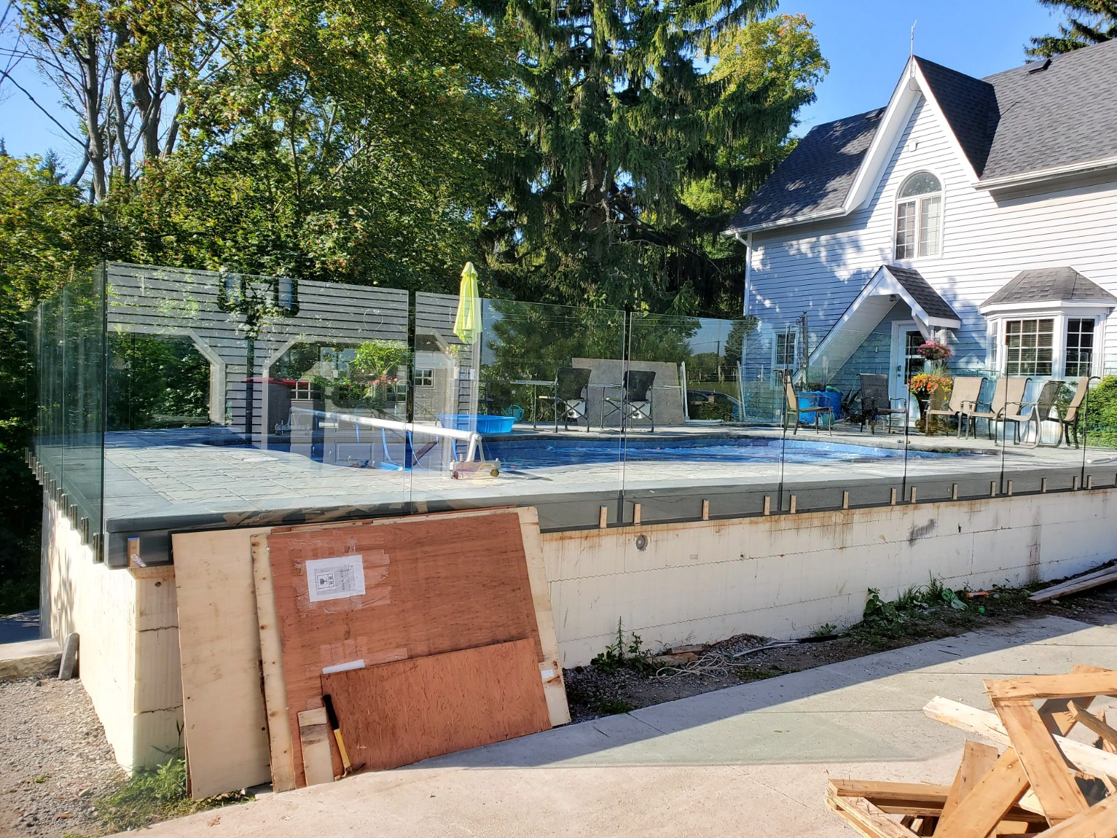 RVS aan de zijkant gemonteerde glazen spigot voor glazen balustrades