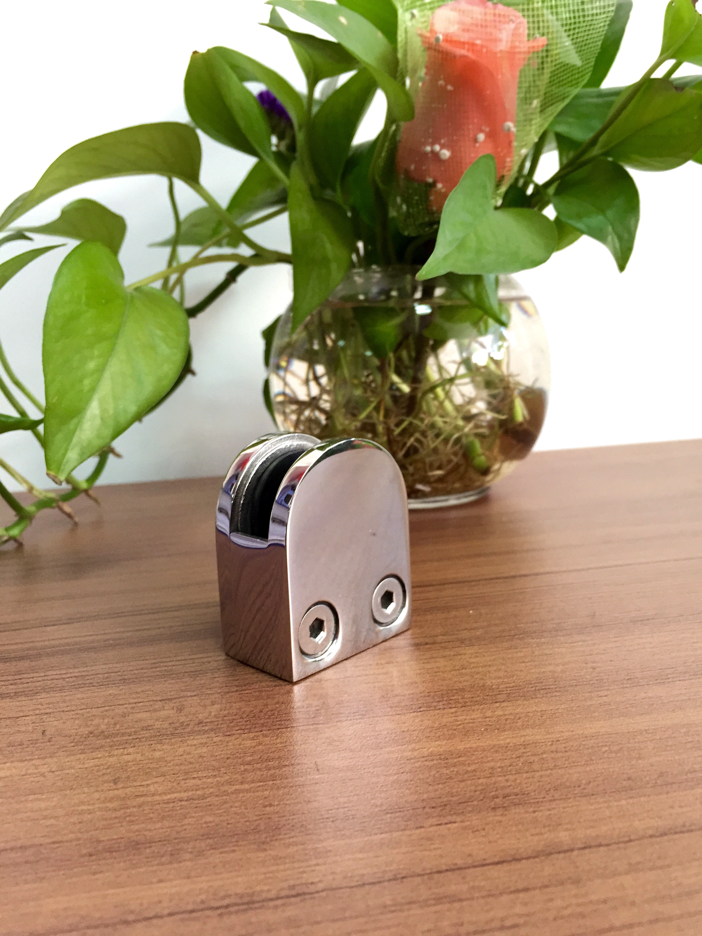 stainless steel balustrade accessories glass mounting clamp