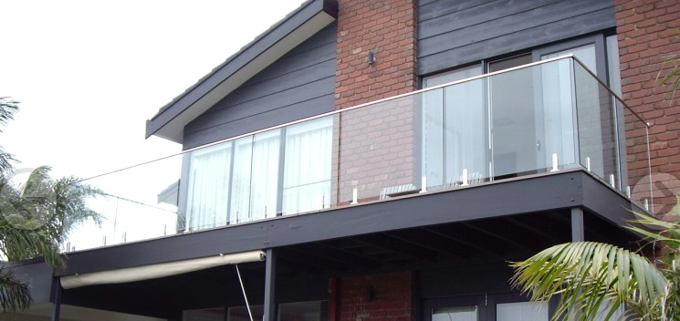 Edelstahl Balustraden Oberschienen für 8-13.52mm Glas