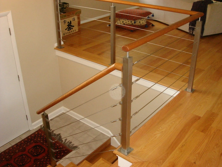 Edelstahlseilgeländer für Treppen