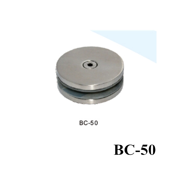 stainless steel glass clamp clips 180 degree used in the middle of two glass panels BC-50