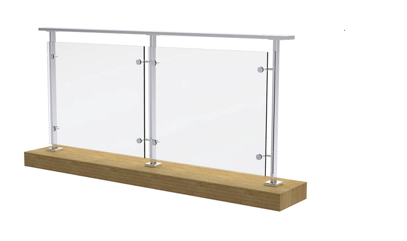 stainless steel glass spider balustrade post