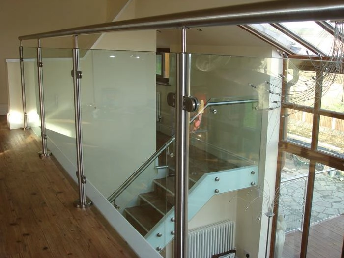 stal po balkon Pokład schody szklane balustrady
