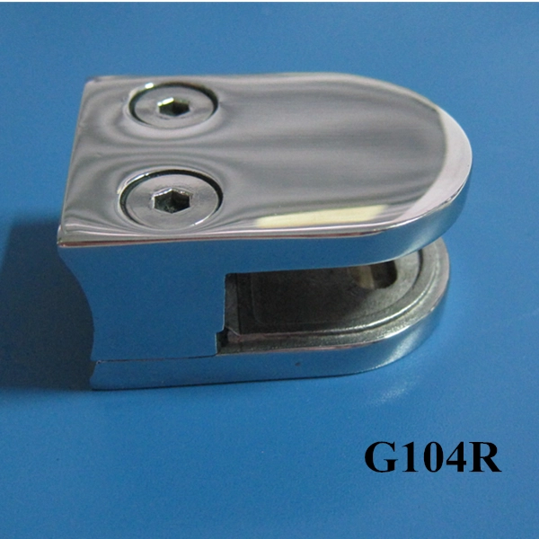 Edelstahl-Rund zurück D Glasklemme für 8-10 mm gehärtetem Glas Balustrade G104R