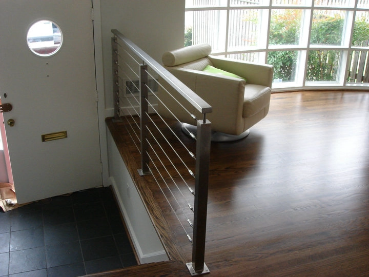stainless steel wire outdoor stair steps deck balcony railing designs