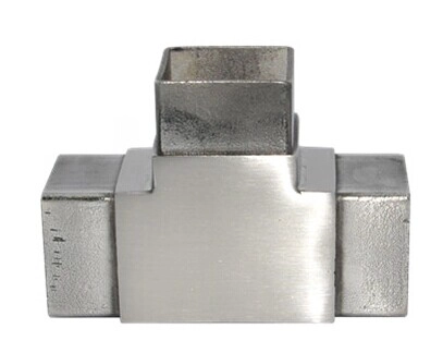 three way stainless steel square tube connectors