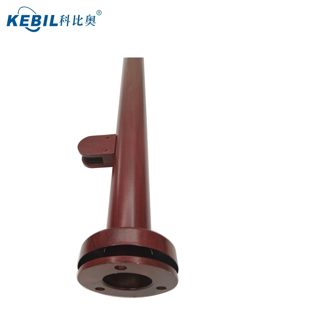 wood color NEW stainless steel glass railing post for deck