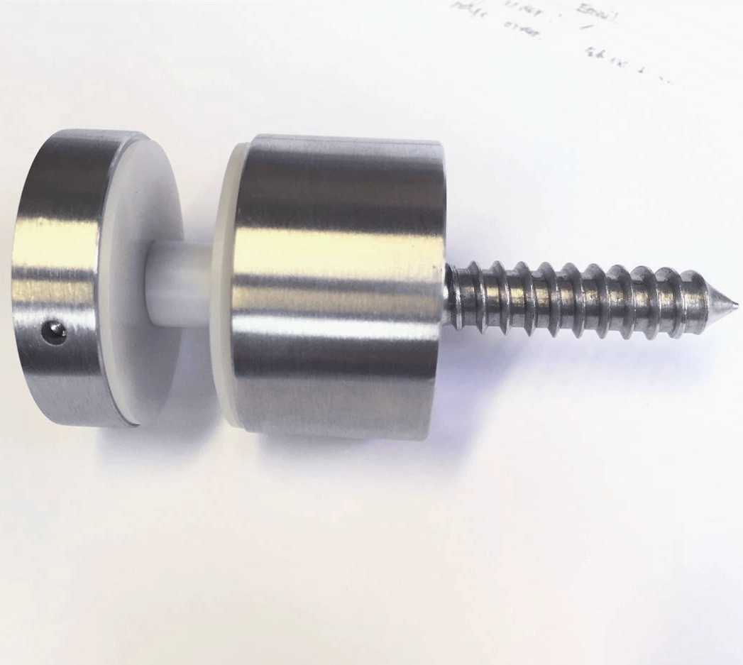 Holzhalterung 12mm Glas Patt Bolzen aus Edelstahl 316