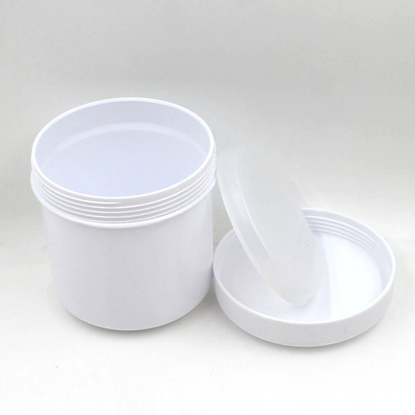 white plastic bottles and jar