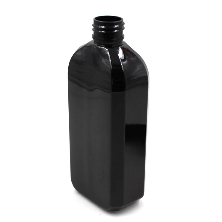 black 250ml squeeze shampoo conditioner bottle