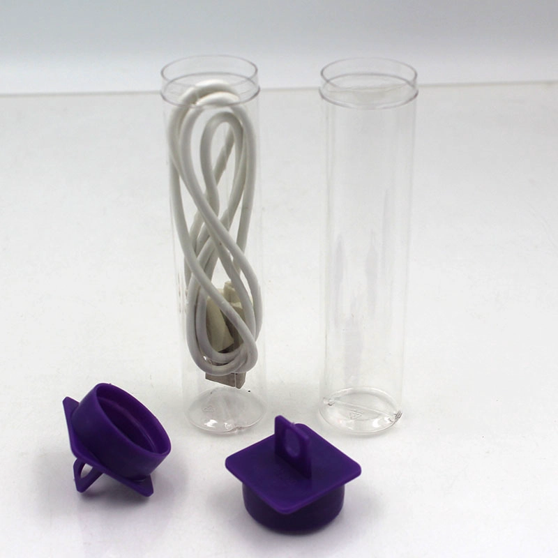 plastic tube packaging for usb data cable wholesale