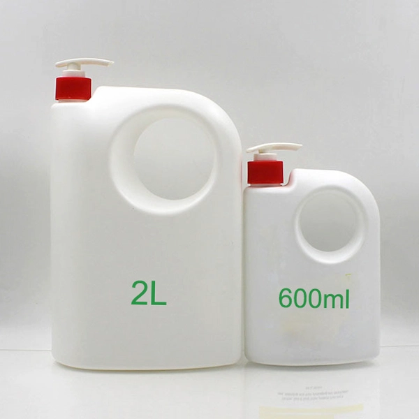 HDPE 600ml 2L shampoo pump bottle