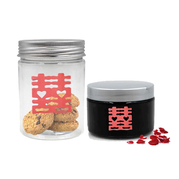 double happiness plastic jar