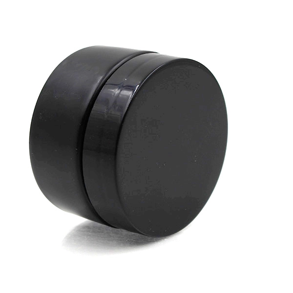 1 oz black cosmetic jar