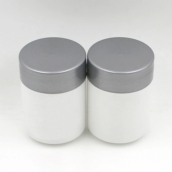 white food supplement bottle