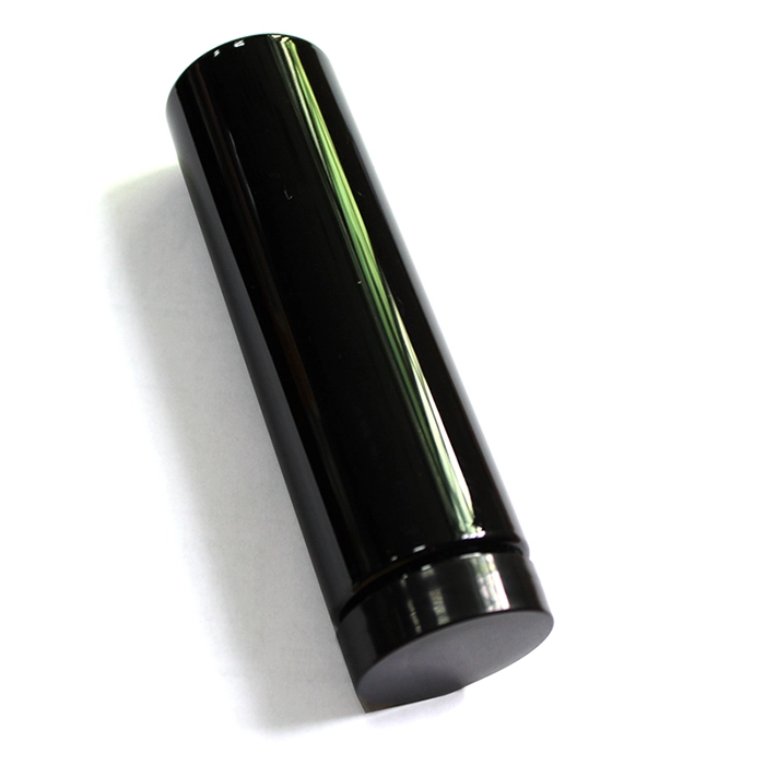 5oz black pet cylinder round bottle