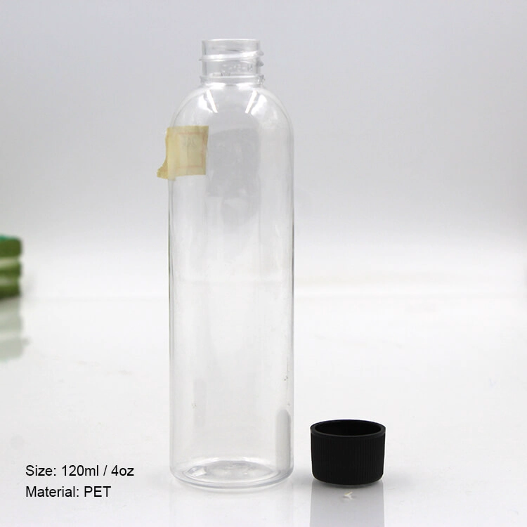 120ml plastic bottle with screw cap