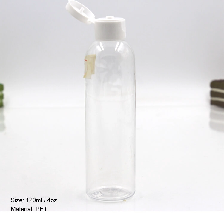 120ml plastic bottle with flip top