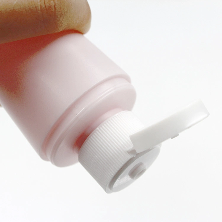 120ml pink plastic cosmetic bottle