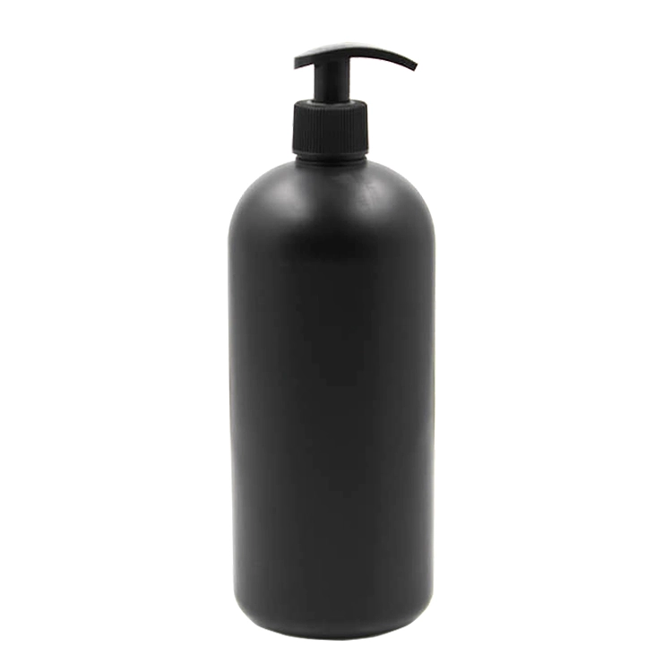 black boston round bottle