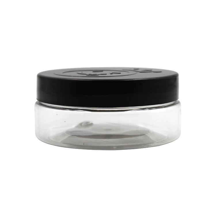 120ml clear plastic cosmetic jar