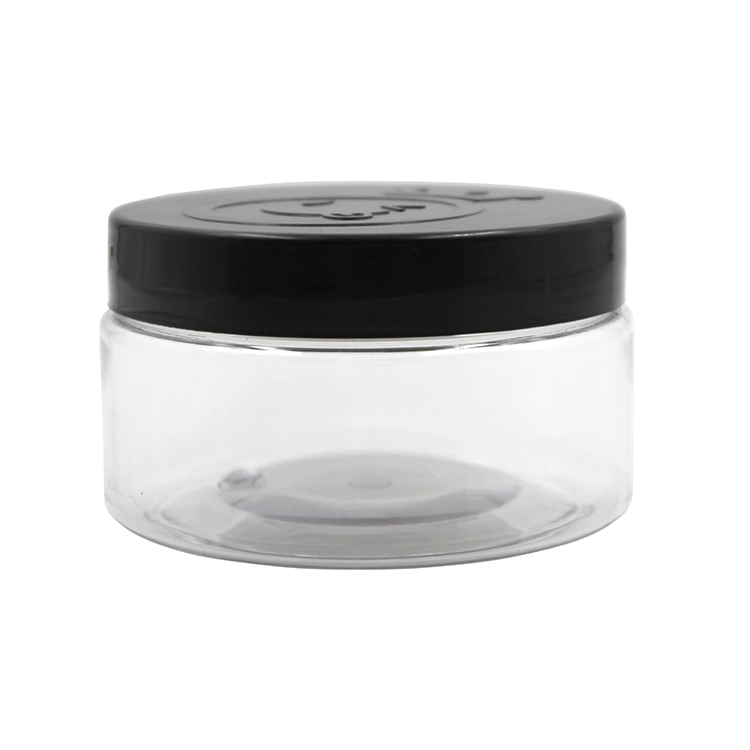 250ml clear plastic cosmetic jar