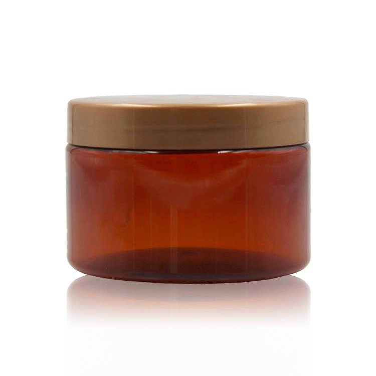 amber plastic jar