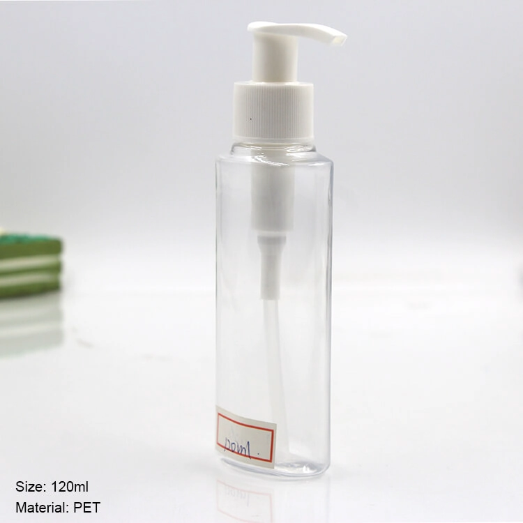 120 ml PET plastic bottle with pump