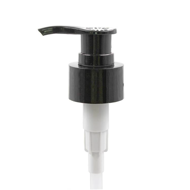 locked black boston round bottle pump