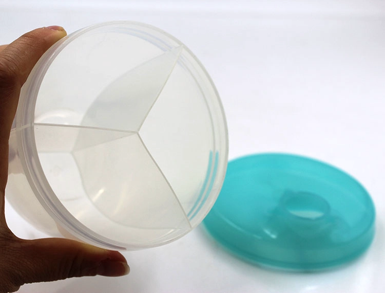 plastic container with divider