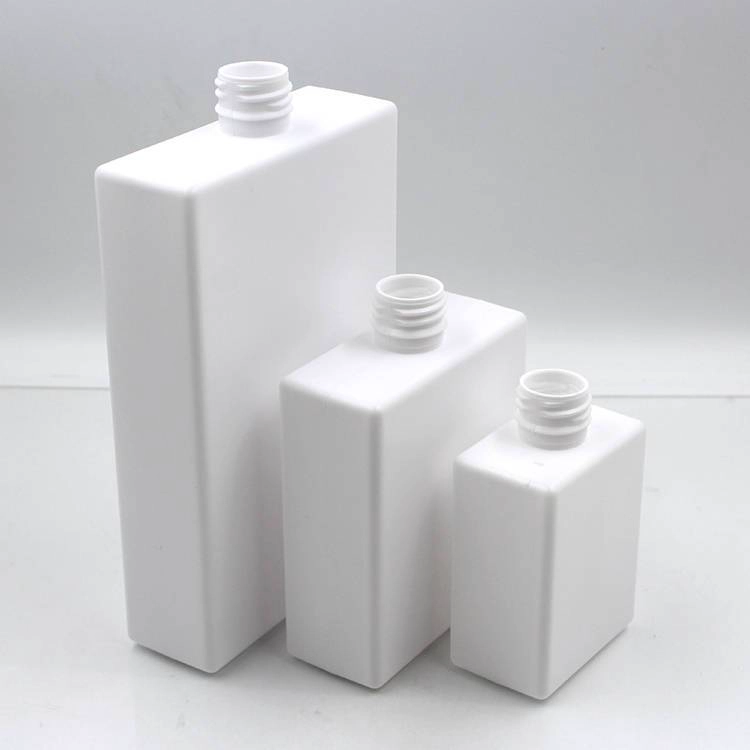 empty 250ml 500ml 1000nl square white pump bottle