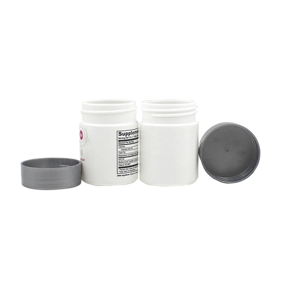 empty food supplement bottle