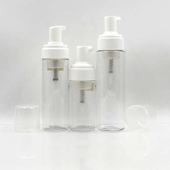empty PET plastic foam pump bottle
