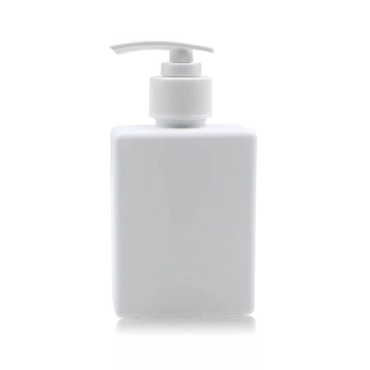 HDPE square shampoo bottle
