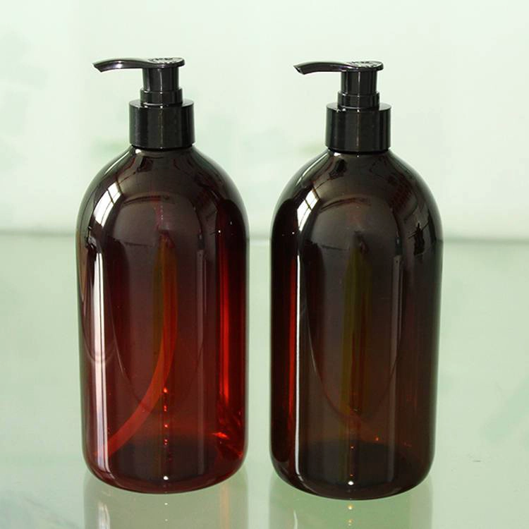 800ml boston round PET shampoo bottle