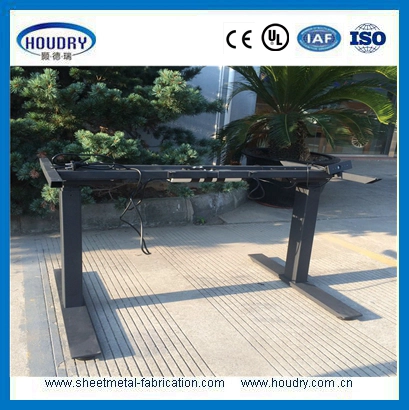 Manual adjustable table standing desk handset with memory