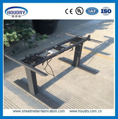 Manual adjustable table standing desk handset with memory