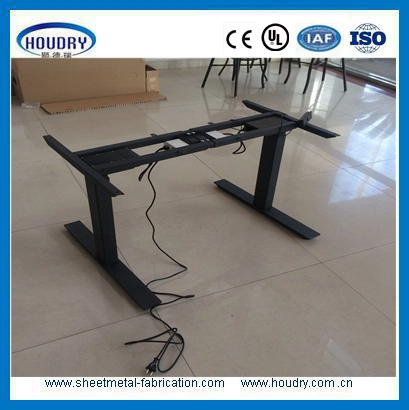 Manual adjustable table standing desk handset with memory