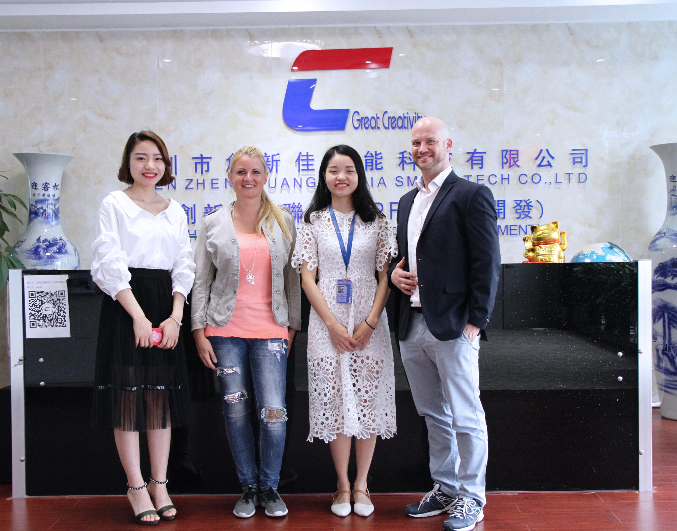 Photo with customer